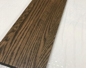 Ikea 1 Trone Deckplatte aus anthrazitfarbener Eiche | Massivholz Eiche | 52 cm x 18 cm | Geölt