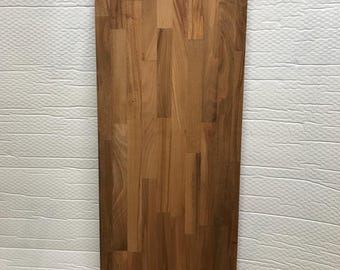 Solid Beech Top Cover for Ikea Besta Frame - Walnut Finish