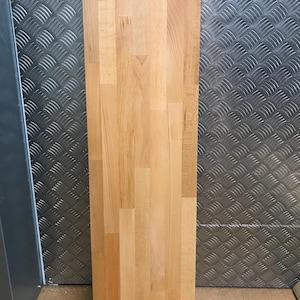 TWO Ikea Bissa Shoe Cabinets Top Cover Panel | Solidwood Beech | 98cm x 28cm | 102 x 30cm -overhang 2cm