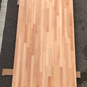 TABLERO DE MESA MADERA MACIZA Haya ACEITADA 27 mm de espesor varios tamaños