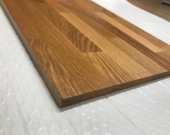 Sample pieces of wood - Oak-22mm butchers block, Oak-18mm - full stave, Walnut color oiled beech