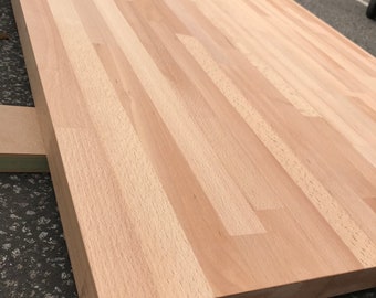 TABLETOP SOLIDWOOD Beech OILED 27 mm thick various sizes