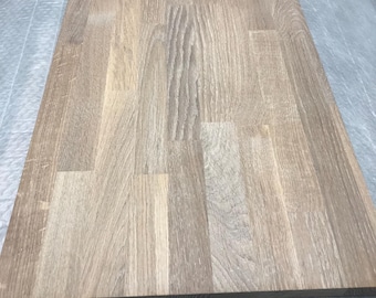 Top Cover for Two IKEA Hemnes combined | Solidwood Oak | 205cm x 22cm | White Oiled