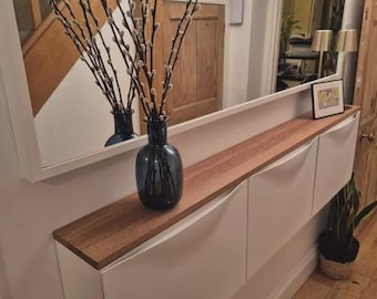 Ikea 3 Trone obere Abdeckung | Massivholz EICHE | 155cm x 16,2cm | Geölt