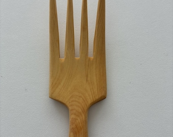 Handmade Boxwood FORK for Salads and serving Food