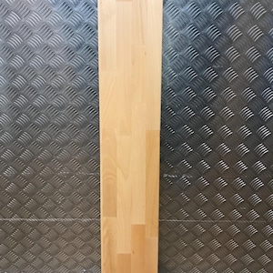 Panneau de recouvrement supérieur à 4 compartiments STALL Ikea | Hêtre massif | 96 x 17 cm | 98 x 18 cm - porte-à-faux de 1 cm | 2 stalles 192 x 17 cm