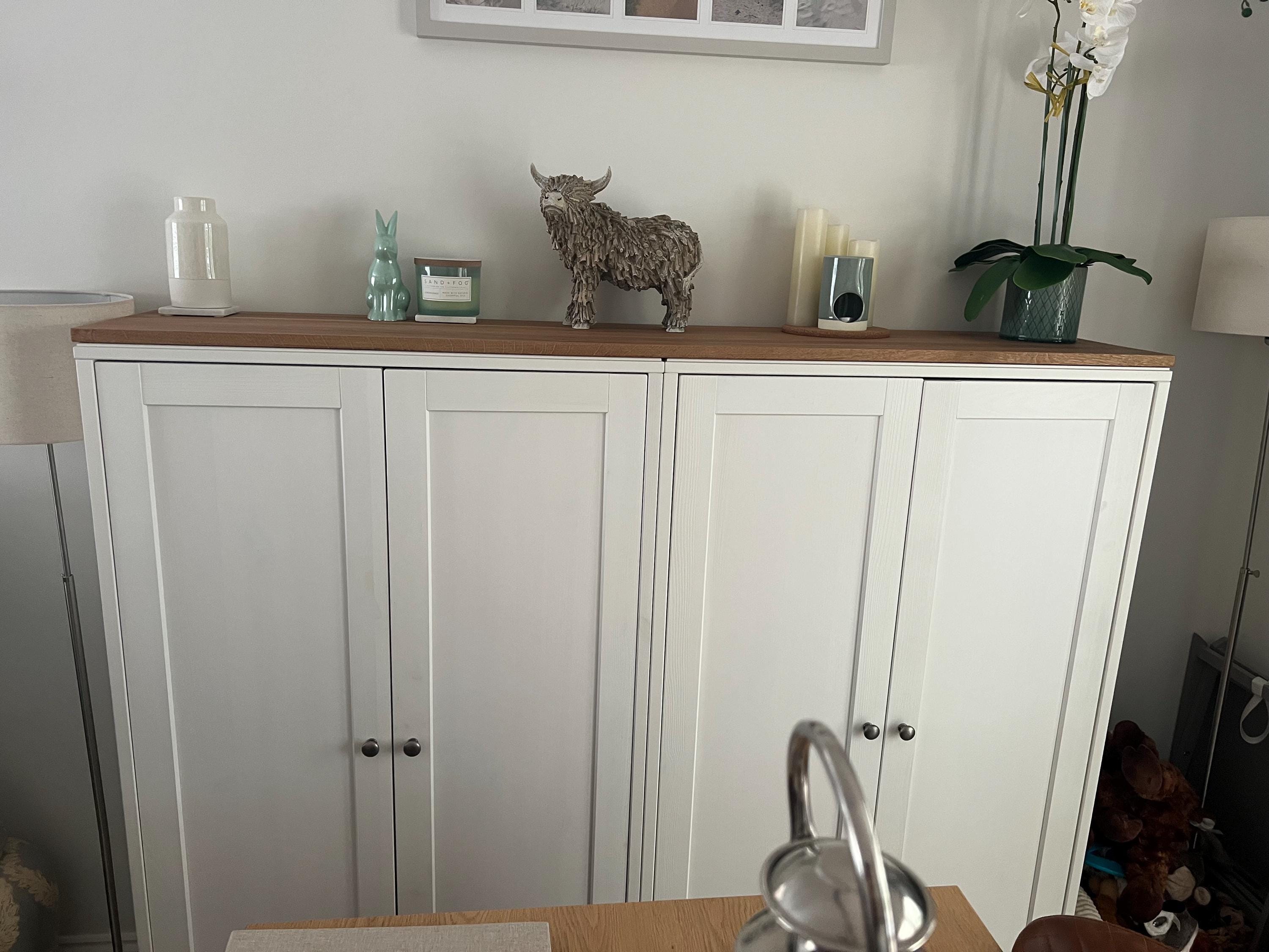 Ikea Havsta Cabinet 81x45cm Oak Top Cover | Solidwood Oak | 81x45