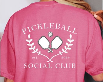 Pickleball Social Club Comfort Colors Shirt: Player Gift