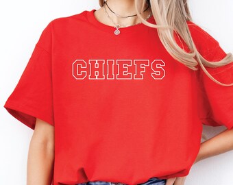 Chiefs T-shirt,  Unisex Team Shirt, School Mascot Shirt, Game Day Shirt, Chiefs, School Spirit, Football Shirt, Baseball Shirt, Team Gear