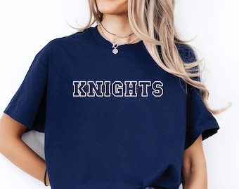Knights T-shirt, Unisex Team Shirt, School Mascot Shirt, Game Day Shirt, Knights, School Spirit, Football Shirt, Baseball Shirt, Team Gear