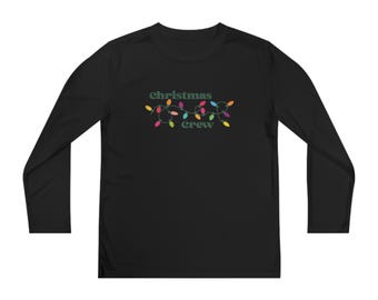 Christmas Crew Youth Tee, Kids Matching Family Shirt, Siblings and Cousins Christmas Top, Holiday Gift Idea,