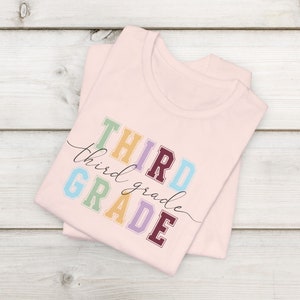 Third Grade Teacher Shirt, Back to School Teacher Shirt, 3rd Grade T-Shirt, Elementary School, First Day of Third Grade, Teacher Team