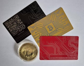 暗号通貨ウォレット名刺デザイン