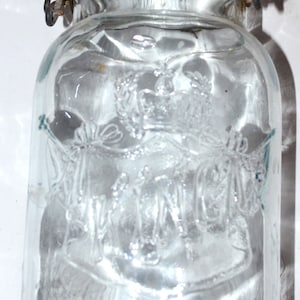 King 1920s oval mason jar, Smalley Co