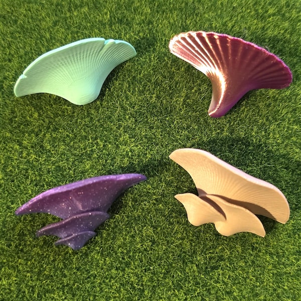 3D Printed Oyster Mushroom Ledge: Magnetic Platform for Inverts - Jumping Spider, Mantis