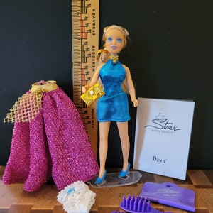 Vintage 90&#39;s Starr Modeling Agency Dolls &#39;Elegant Evening DAWN&#39; COMPLETE Set by JPI