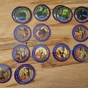 Vintage 1994 &#39;Monsters&#39; Slammer Whammers Pogs by Imperial