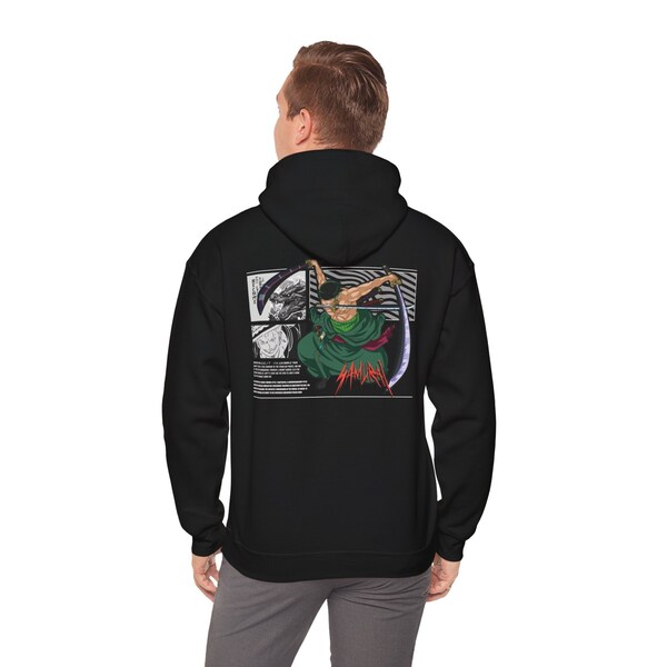 Unisex Hoodie - Roronoa Zoro One Piece Anime Design - Casual Comfort - Perfect Gift for Manga Fans