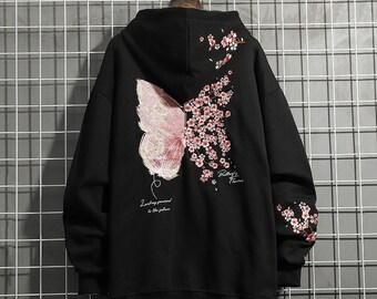 Cherry Blossom Hoodie - Etsy Canada Cherry Blossom Hoodie - Etsy Canada