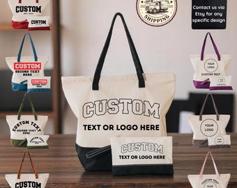 Custom Canvas Tote Bag, Print Canvas Shoulder Bag, Wholesale Bags, Bulk Buy, Logo, Photo, Text, Business, Event, Shopping Bag, Personalised
