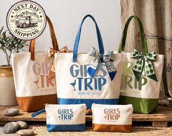 Custom Girls Trip Tote Bag, Personalized Vacation Besties Gift, Ladies Vacatin Bag, Personalized Trip Bag