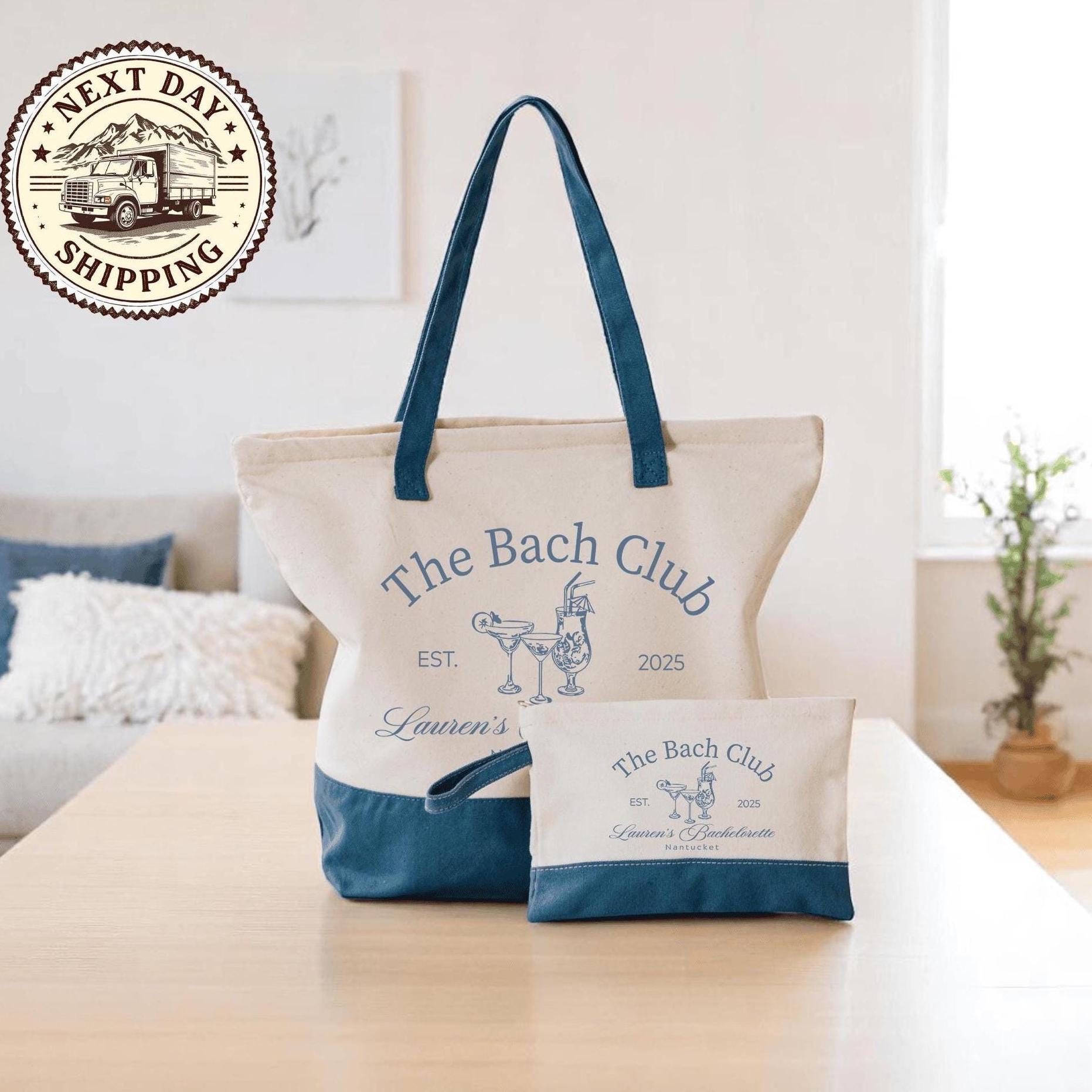 Sporty&Rich｜ (Vendome Tote Bag - Navy/White (BA0065082 Vendome Tote Bag - Navy/White – Sporty & Rich