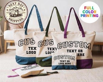 Bolso de lona personalizado: foto, logotipo, texto personalizados, añade tu logotipo, tu diseño aquí, pedidos personalizados al por mayor, bolso con logotipo empresarial.