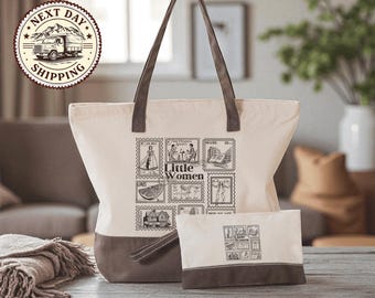 Little Women Book Gift, Classic Literature Tote, Dark Academia Aesthetic, Louisa May Alcott Fan, Librarian Present, Bookish Club Idea