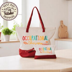 Custom Occupational Therapy Tote Bag, OT COTA Gifts Personalized Occupational Therapist Tote Bag, Occupational Therapist Appreciation Week