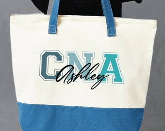 Certified Nursing Assistant CNA Tote Bag, Gift for Nurse, Nursing Student Shoulder Bag, CNA Tote Bag, Rn Tote, Personalized Tote, CNA Gift