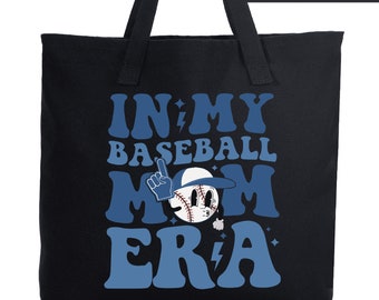 Baseball Mom Era Trendy Tote Bag, Canvas Bag for Baseball Mama, Baseball Mom Era, Baseball Mom Gift, Baseball Mom Tote Bag,Baseball Mom Gift