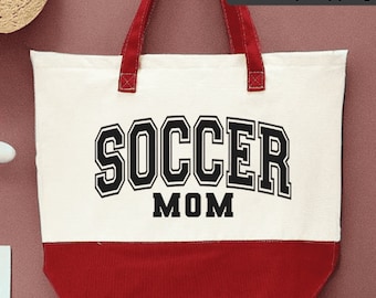Soccer Mom Tote Bag, Soccer Mom Bag, Soccer Mom Gift, Gift for Soccer Mom, Soccer Team Mom Gift, Team Mom Gift Soccer, Soccer Mom