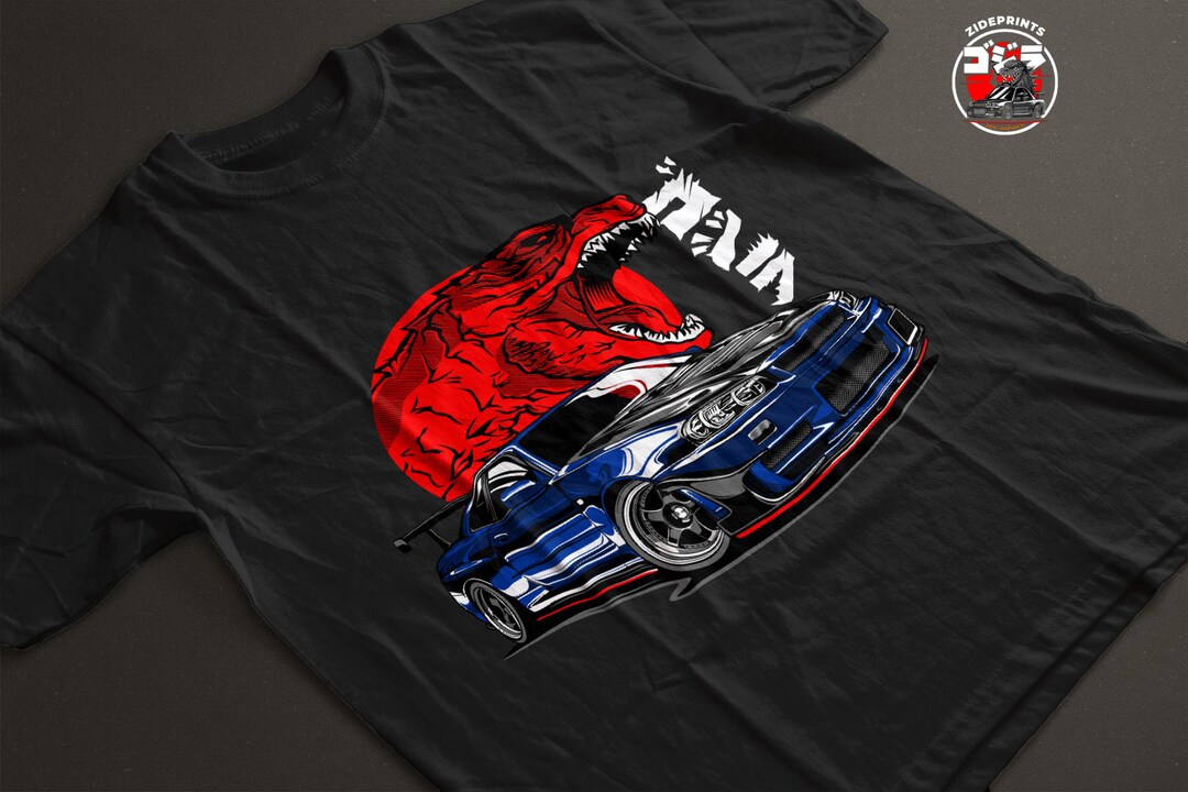 Skyline R34 GTR Shirt Jdm Car Shirt JDM T-shirt Car Guy - Etsy