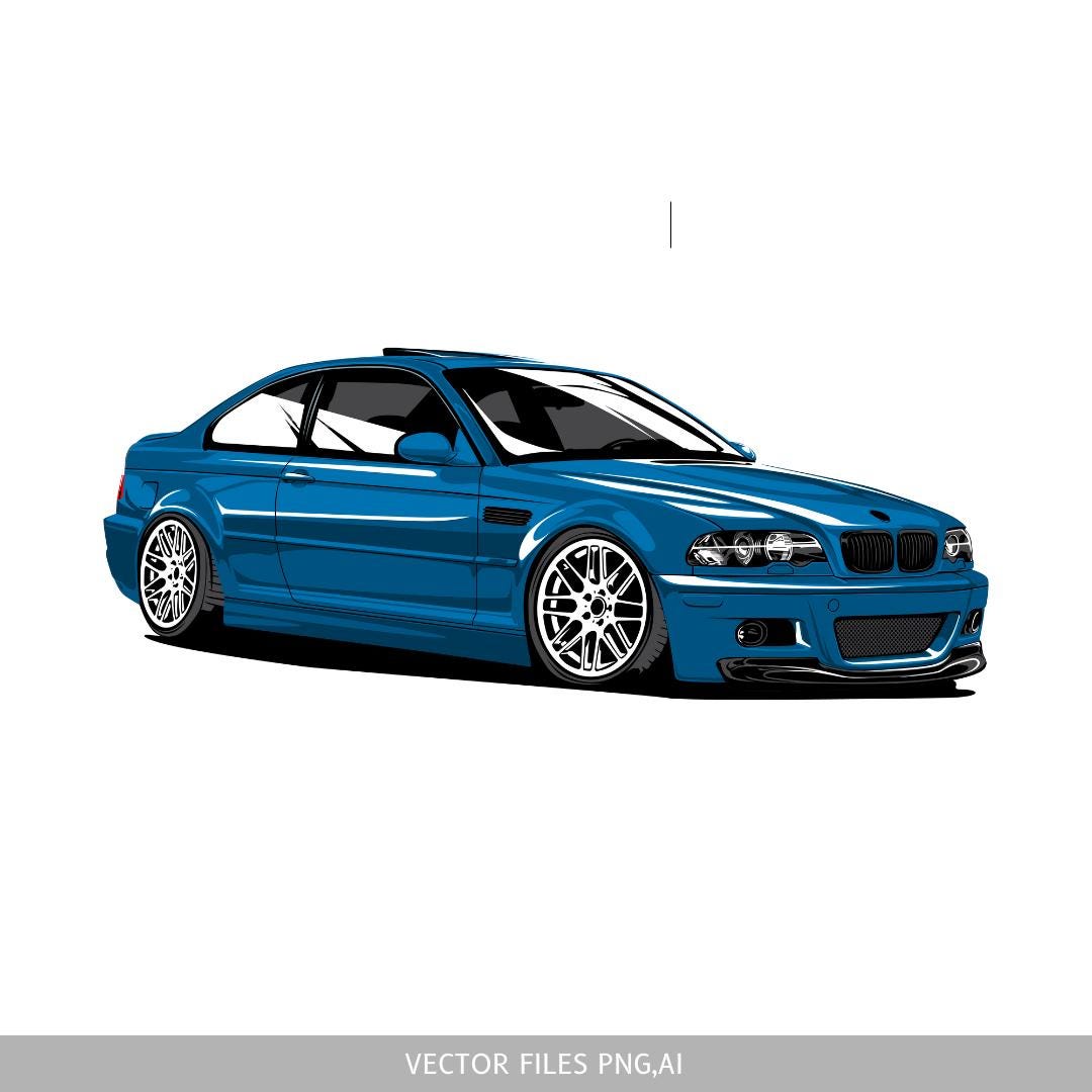 BMW E46 M3 M4 M5 German Euro Legend Graphic Instant Download PNG, AI ...