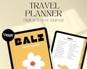 BALI Digital Travel Planner | Digital Holiday Planner | Editable Vacation Planner | Trip Planner | GoodNotes Planner |iPad Travel Journal