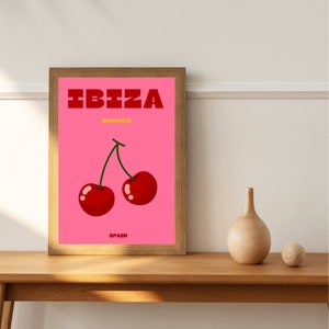 IBIZA Travel Print | Coloured Travel Print | Ibiza Poster | Ibiza Bohemia Poster | Spain Travel Print | Colourful Travel Art | Ibiza Print