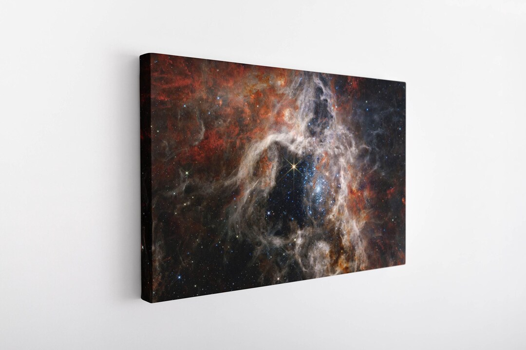 Tarantula Nebula JWST Canvas, Poster Art, James Webb Space Telescope ...