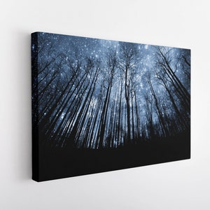 Winter Sternenhimmel Canvas Design Poster Print Decor für Zuhause & Büro Dekoration I POSTER oder CANVAS BEREIT zum Aufhängen