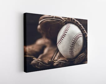 Baseball Decor For Boys Bedroom, Baseball Poster, Baseball Wall Art, Baseball Canvas, Baseball Art, Ready to Canvas