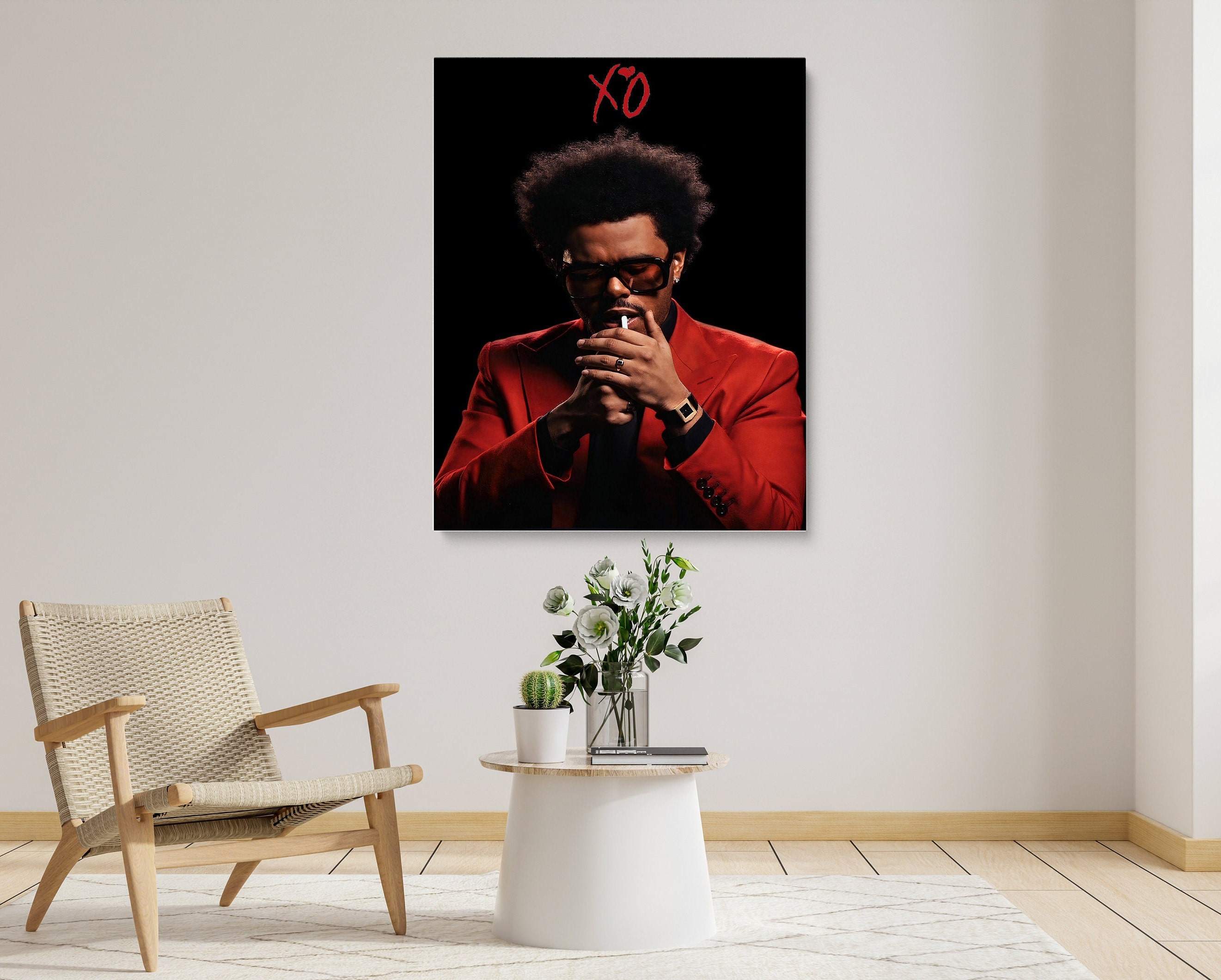 Discover The Weeknd XO, The Weeknd Canvas Wall Art, XO Canvas Wall Art, Music Canvas Wall Art