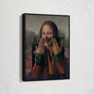 The Joker-kunstwerk, Joker canvas muurkunst, filmserie canvas, film canvas muurkunst, ingelijste canvas muurkunst, muurkunst decor, kamerdecoratie