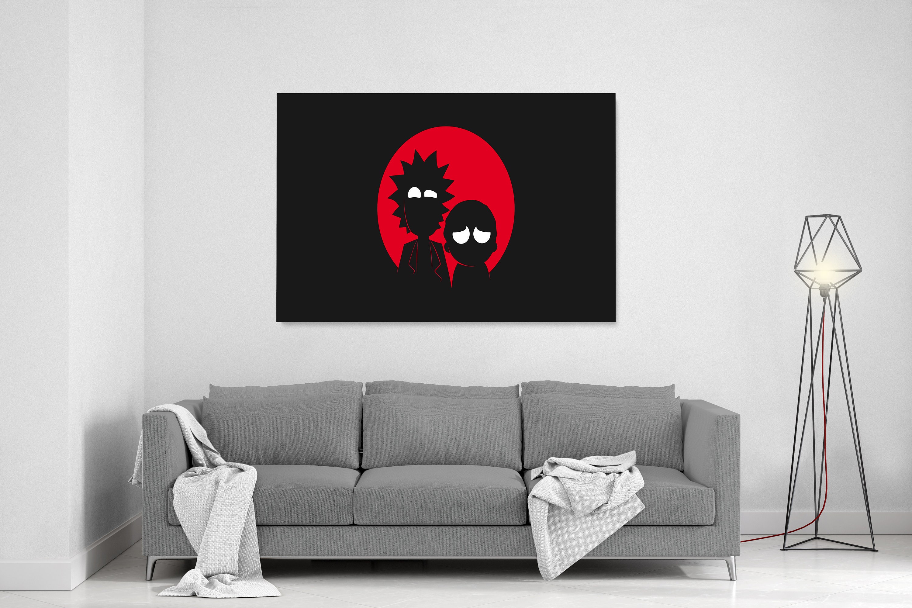 Rick and Morty Canvas, Rick & Morty Wall Art, Cartoon Canvas Wall Art