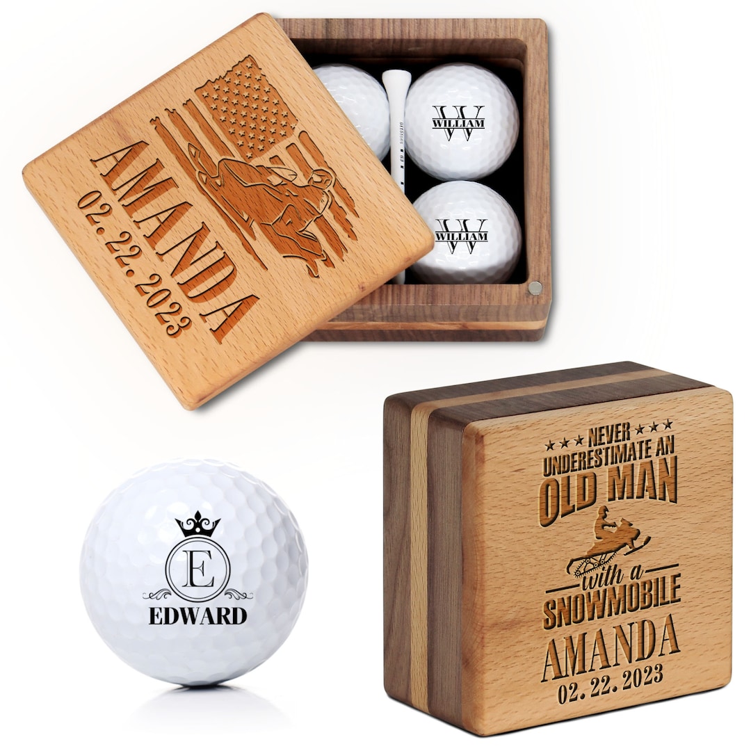 Custom Golf Ball Marker Set for Snowmobile Rider | Personalized Gift ...