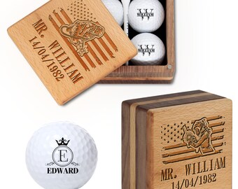 Custom Gifts for Welder, Golf Ball Marker Gift with Luxury Wooden Box, Golf Gift, Welder Gifts, Personalized Welder, Anniversary Welder Gift