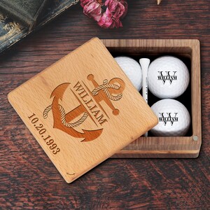 Personalized Golf Ball Marker Gift with Luxury Box - Custom and Unique Golf Gifts for Boyfriend, Husband on Special Anniversaries, Birthdays