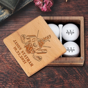 Personalized Golf Ball Marker Gift with Luxury Box - Custom and Unique Golf Gifts for Men on Special Anniversaries and Birthdays