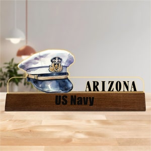 値下げ！1700s ビンテージUSN  OFFICER  DESK  PLATE US_Navy_Supply_Officer_Desk_Na