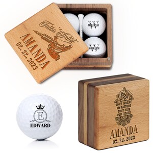 Tattoo Artist Gifts, Golf Ball Marker with Luxury Box, Custom Golf Gift, Tattoo Lover Gift, Tattoo Gifts, Personalized Artist Tattoo Gift
