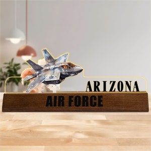 Personalized Desk Name Plate For US Air Force, Custom Air For Name Plates, Air Force Nameplate, Name Plate for Desk, Airforce Name Plaque