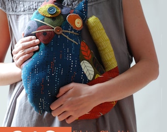 Patchwork Cat-2 Pillow - PDF Sewing Pattern / Stuffed animal